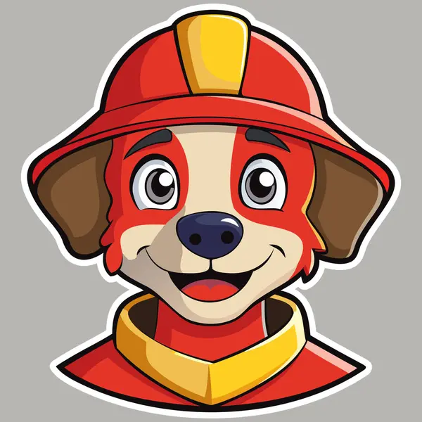 Kırmızı Miğferli Çizgi Ateş Köpeği.