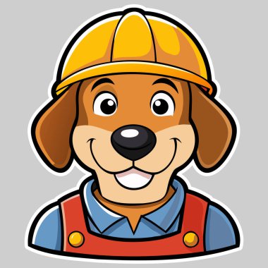 Sert Şapkalı Gülümseyen Mimar Köpek.