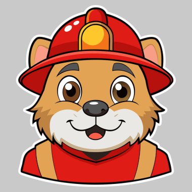 Kırmızı İtfaiyeci Kasklı Hamster.