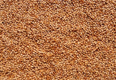 Karabuğday arka planda inliyor. Sağlıklı yemek..