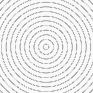 Beyaz 3d, gölgeli arka plan halkaları. Açık gri dokuda daire içine alınmış. Beyaz desen. Beyaz halka kare arkaplan.