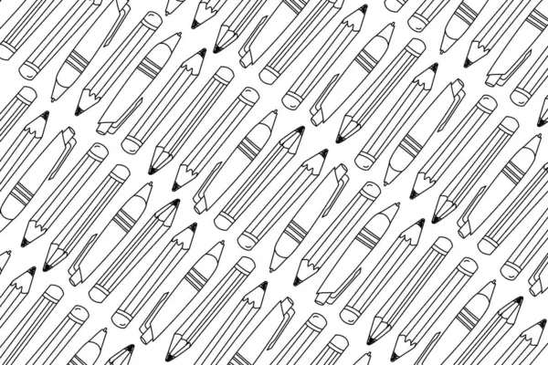 Taslak kalem ve kalem çizim arkaplanı. Okul geçmişi kalem ve kalemlerle dolu. Yaratıcı çizim ve yazma faaliyetleri kavramı.