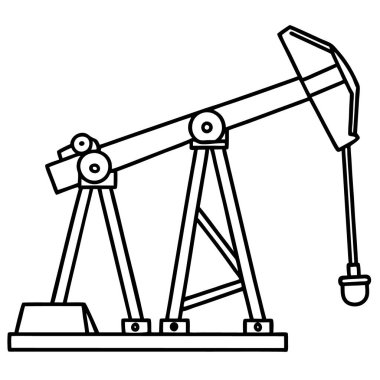 Petrol pompası vektör hattı sanatı