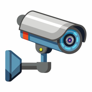 Security camera vector illustration isolated on a white background clipart