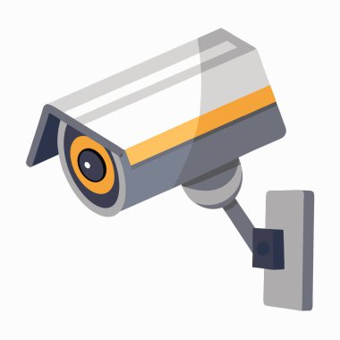 Security camera vector illustration isolated on a white background clipart