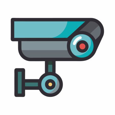 Security camera vector illustration isolated on a white background clipart