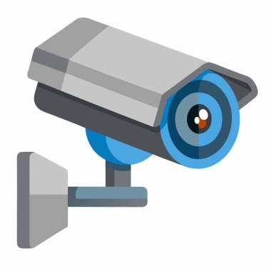 Security camera vector illustration isolated on a white background clipart