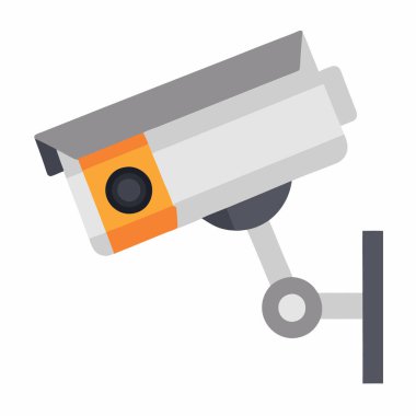 Security camera vector illustration isolated on a white background clipart