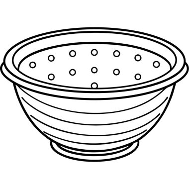 Colander vektör siluet çizgisi sanatı 