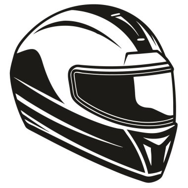 Racing Helmet vector silhouette line art  clipart