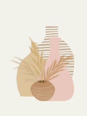 Boho Minimalist vektör illüstrasyonuName