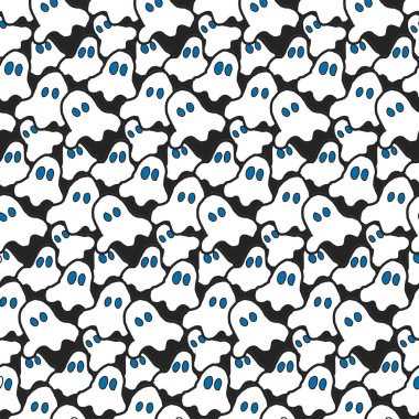 Mavi gözlü çirkin hayaletin kusursuz deseni.