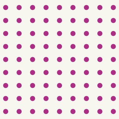 Mor renkli eşit noktaların pürüzsüz ızgara desenleri
