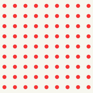Kırmızı noktalardan oluşan kusursuz şebeke desenleri