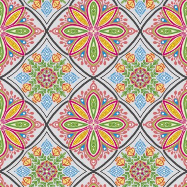 Çiçekli Akdeniz mermer deseni