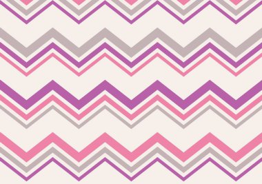 Renkli soyut dikişsiz semboller zigzag deseni mor