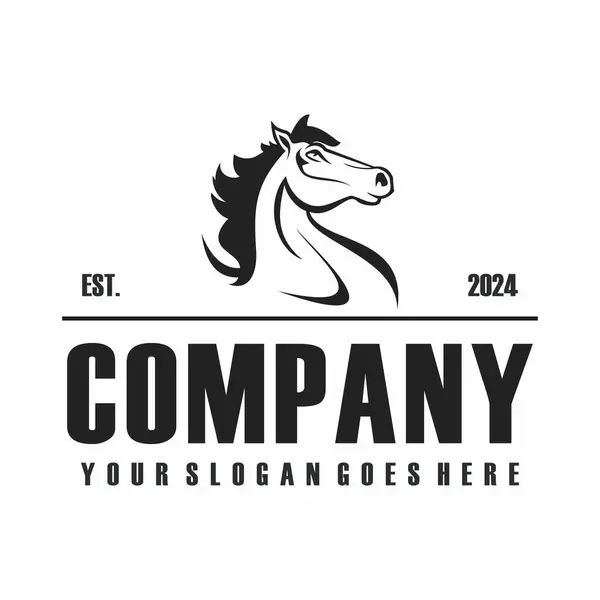 At logosu, yarış atı logosu vektörü