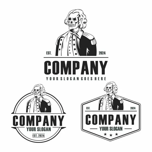 kurukafa logosu, iskelet logo vektörü