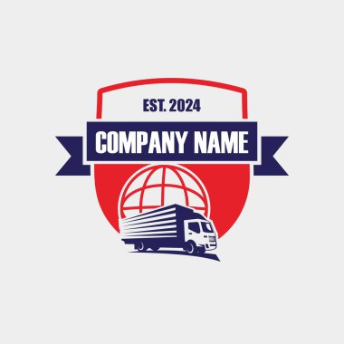 kamyon teslimat logosu, lojistik logo