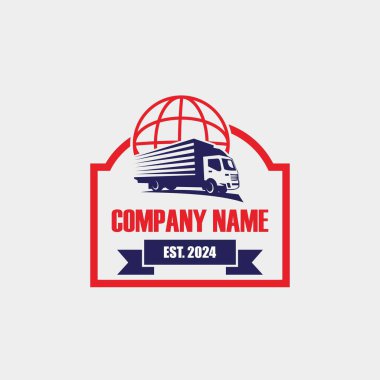 kamyon teslimat logosu, lojistik logo