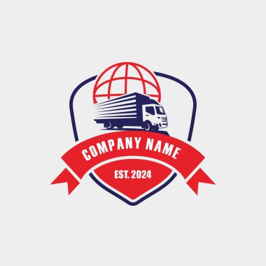 kamyon teslimat logosu, lojistik logo