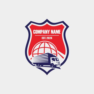 kamyon teslimat logosu, lojistik logo