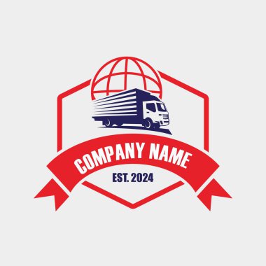 kamyon teslimat logosu, lojistik logo