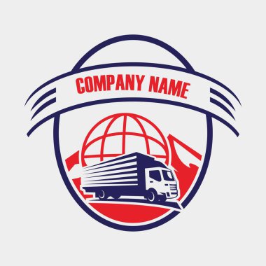 kamyon teslimat logosu, lojistik logo