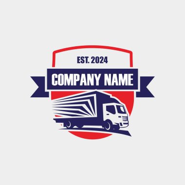 kamyon teslimat logosu, lojistik logo