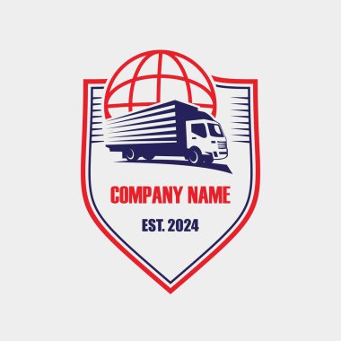 kamyon teslimat logosu, lojistik logo