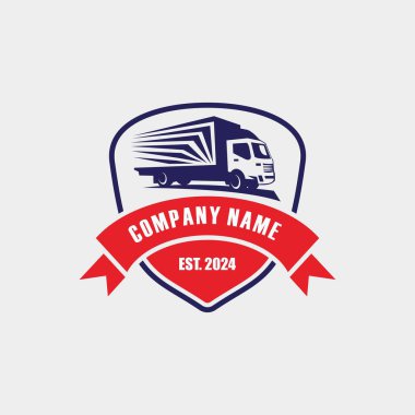 kamyon teslimat logosu, lojistik logo