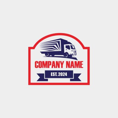 kamyon teslimat logosu, lojistik logo