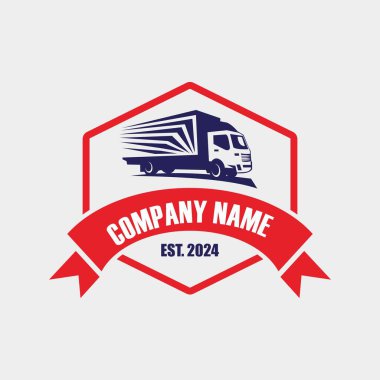 kamyon teslimat logosu, lojistik logo