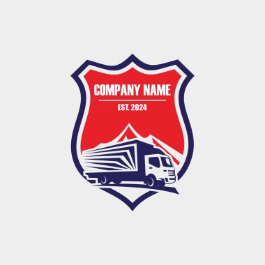 kamyon teslimat logosu, lojistik logo