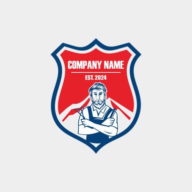 Berber dükkanı logosu, makas logosu