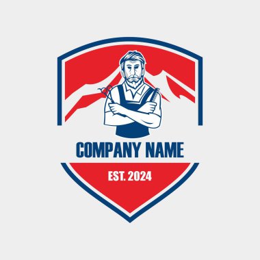 Berber dükkanı logosu, makas logosu