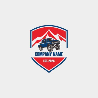 kamyon logosu, konteyner logosu vektörü