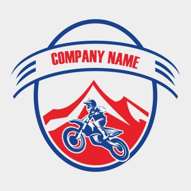 motocross logo , motorbike logo vector