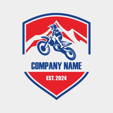 motocross logo , motorbike logo vector