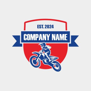 motocross logo , motorbike logo vector