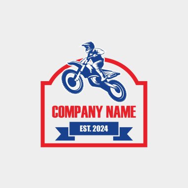 motocross logo , motorbike logo vector