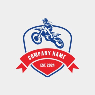 motocross logo , motorbike logo vector