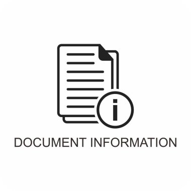 belge bilgi simgesi, veri simgesi