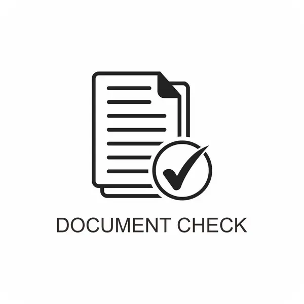 belge kontrol simgesi, veri simgesi