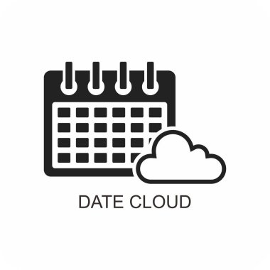 tarih ve bulut simgesi, takvim simgesi