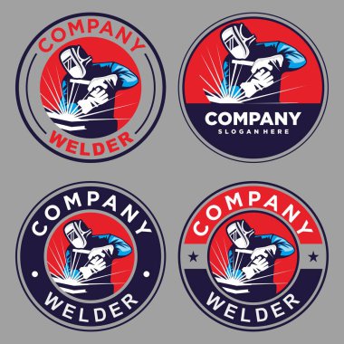 Kaynakçı logosu, kaynak logosu vektörü