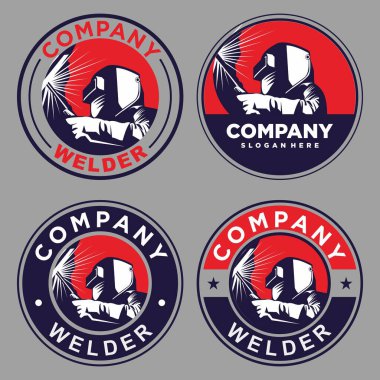 Kaynakçı logosu, kaynak logosu vektörü