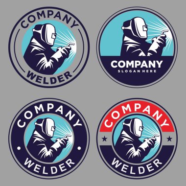 Kaynakçı logosu, kaynak logosu vektörü