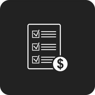 gider simgesi, vergi simgesi vektörü