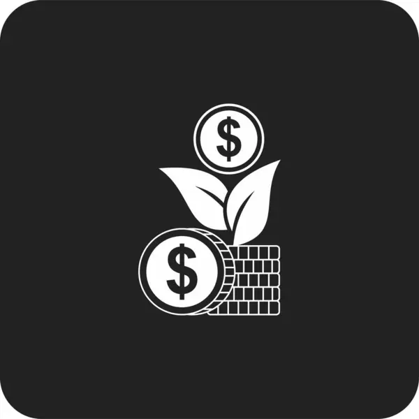 Yatırım simgesi, kazanç simgesi vektörü